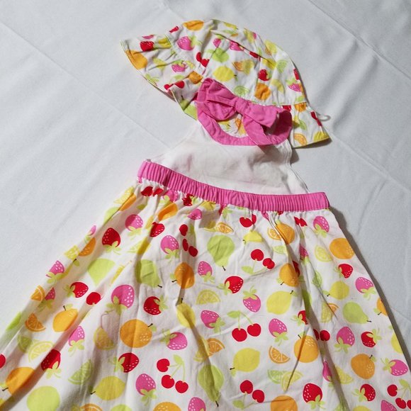 Gymboree Berry Sweet Vintage 18-24 Month Halter dress, diaper cov & Hat NWT Set. - Picture 3 of 3